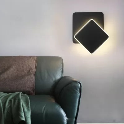 Skørter | Modern Style Wall Light Square Shape Acrylic LED Wall Lamp for Stairs Dining Room