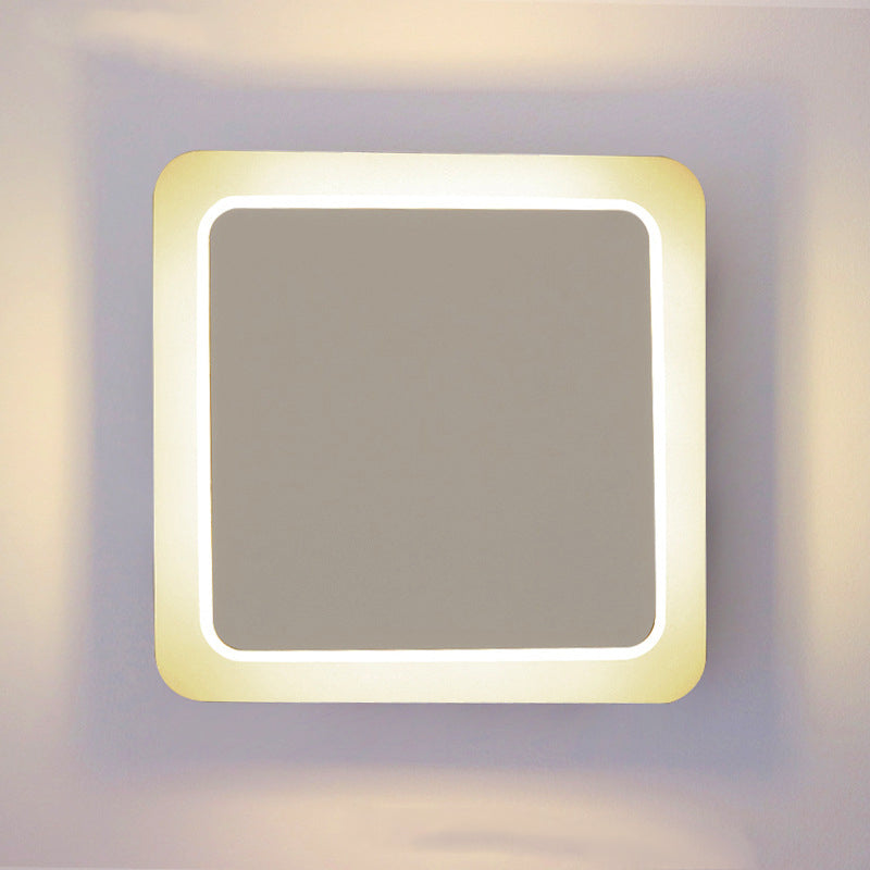 Skørter | Modern Style Wall Light Square Shape Acrylic LED Wall Lamp for Stairs Dining Room