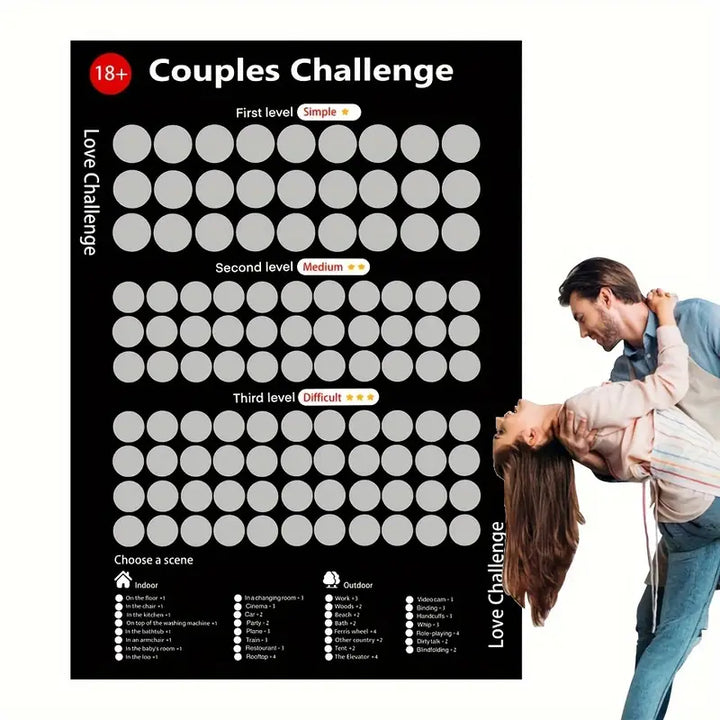 Lisslune | Love Challenge Scratch Cards for Couples