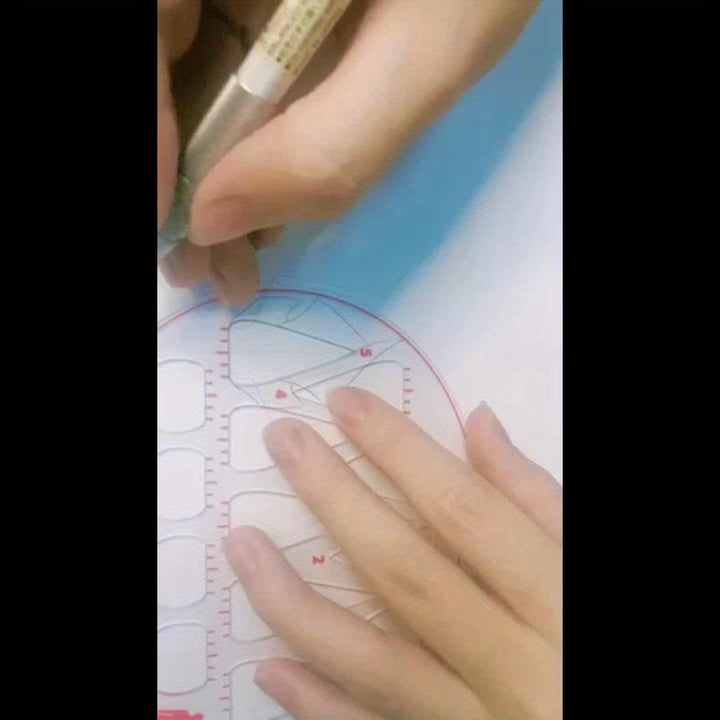 Lisslune | Acrylic Neckline Template Ruler - Essential Tool for Fashion Design and Pattern Creation