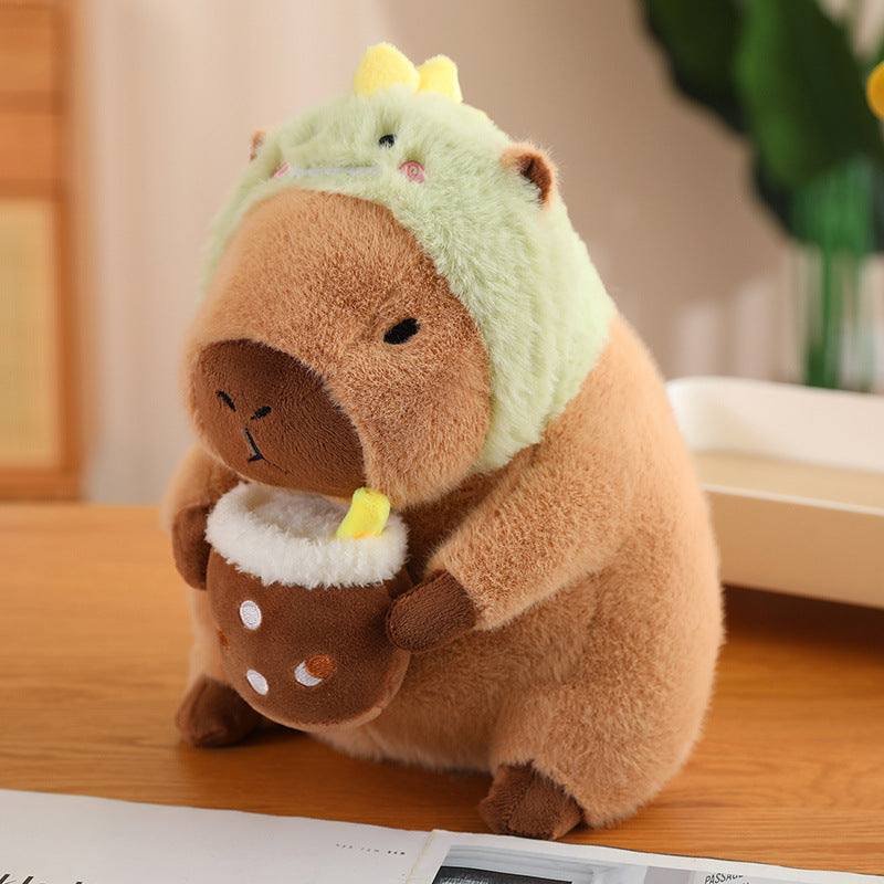 Lisslune | CuddleCapy Cuddle Doll Plush | Capybara & Rabbit Design | Soft Cuddle Toy in Various Styles & Sizes