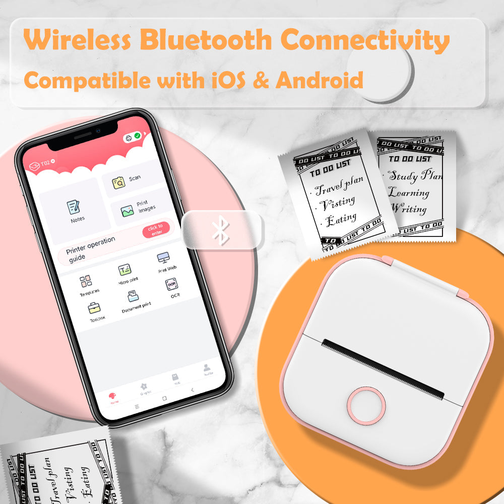 Lisslune | Bluetooth thermal printer, Enjoy the convenience of wireless printing