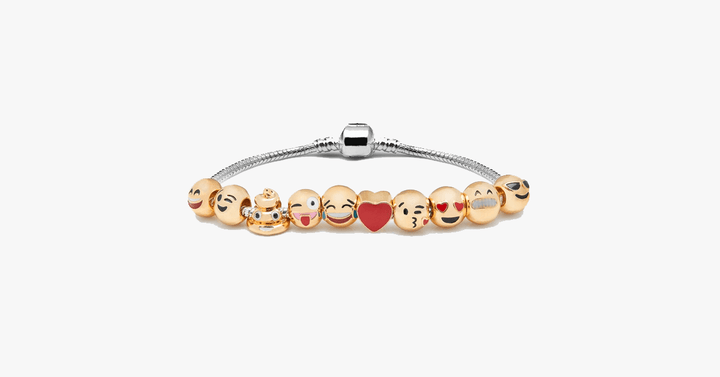 Lisslune | Emoticon Bracelet - Expressive Charm Bracelet for Your Quirky Look