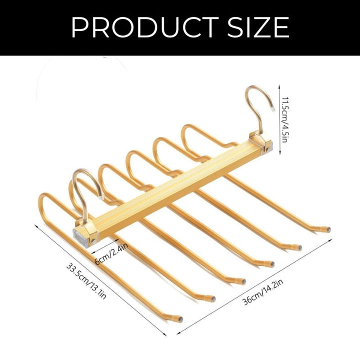 Lisslune | Space-saving trouser hangers from Gardudu made of aluminum
