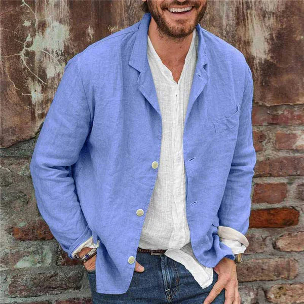 Lisslune | - Lightweight cotton blazer for men: Comfort and style