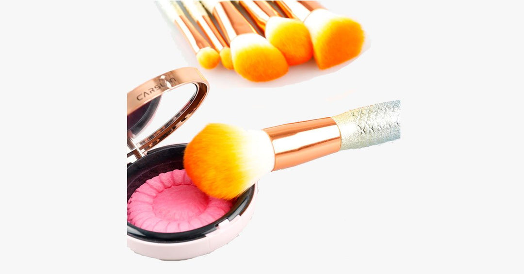 Lisslune | Mermaid Dream Glam Brush Set - Perfect your makeup in a glamorous way