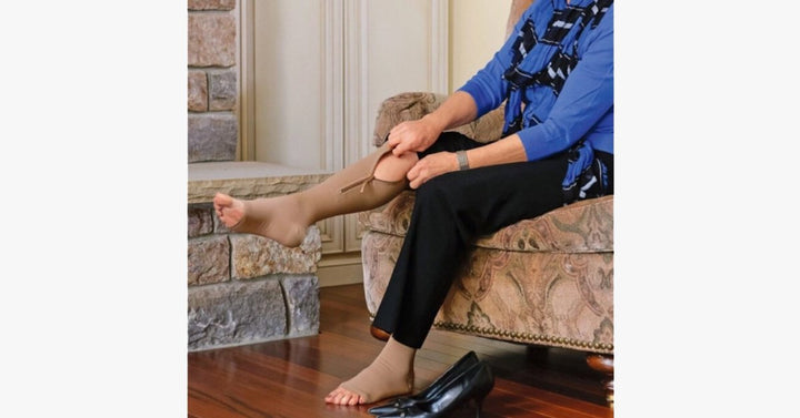 Lisslune | Unisex Zipper Compression Socks with Open Toe – Relaxation with Every Step!
