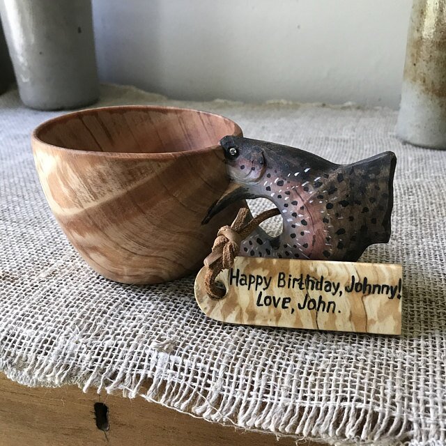 Lisslune | Hand Carved Wooden Mug