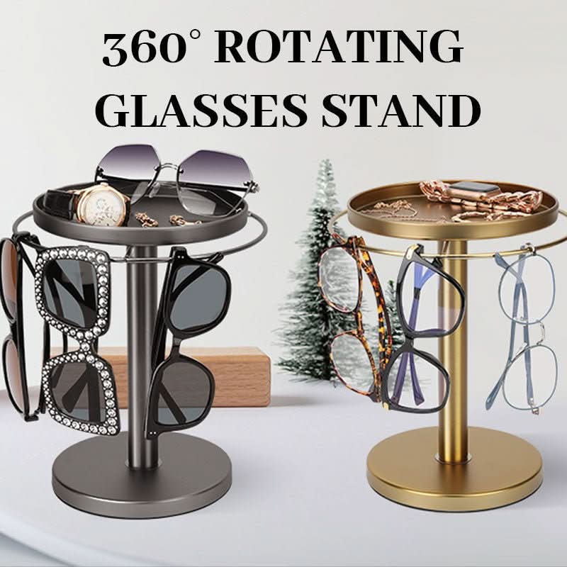 Lisslune | 360° Rotating Glasses Stand for Elegant Storage