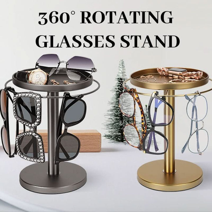Lisslune | 360° Rotating Glasses Stand for Elegant Storage