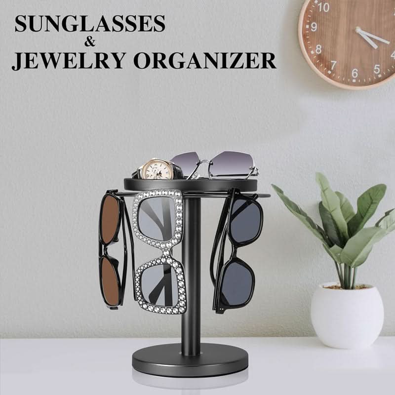 Lisslune | 360° Rotating Glasses Stand for Elegant Storage