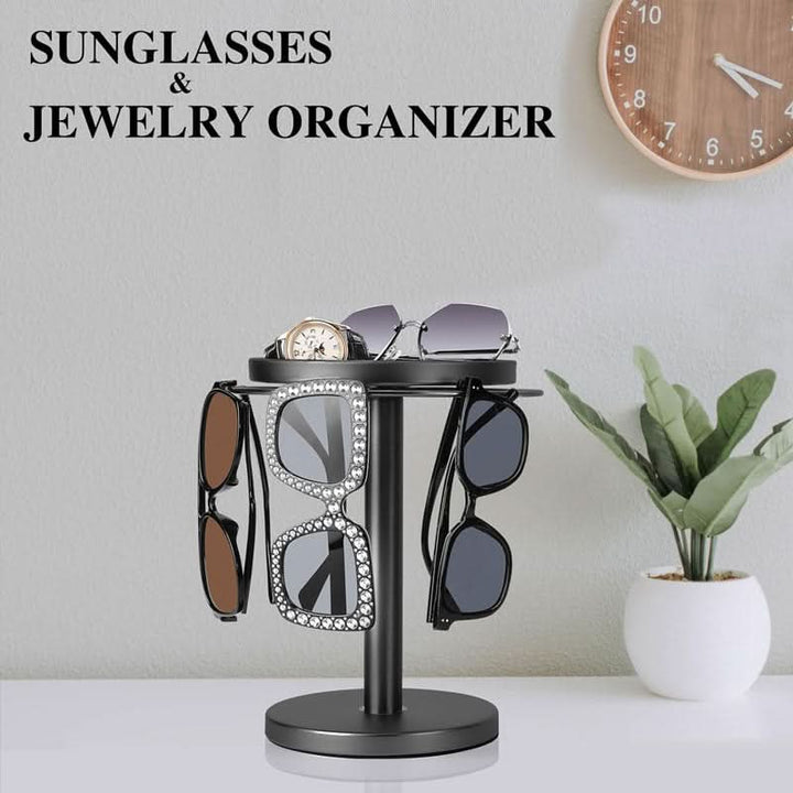 Lisslune | 360° Rotating Glasses Stand for Elegant Storage
