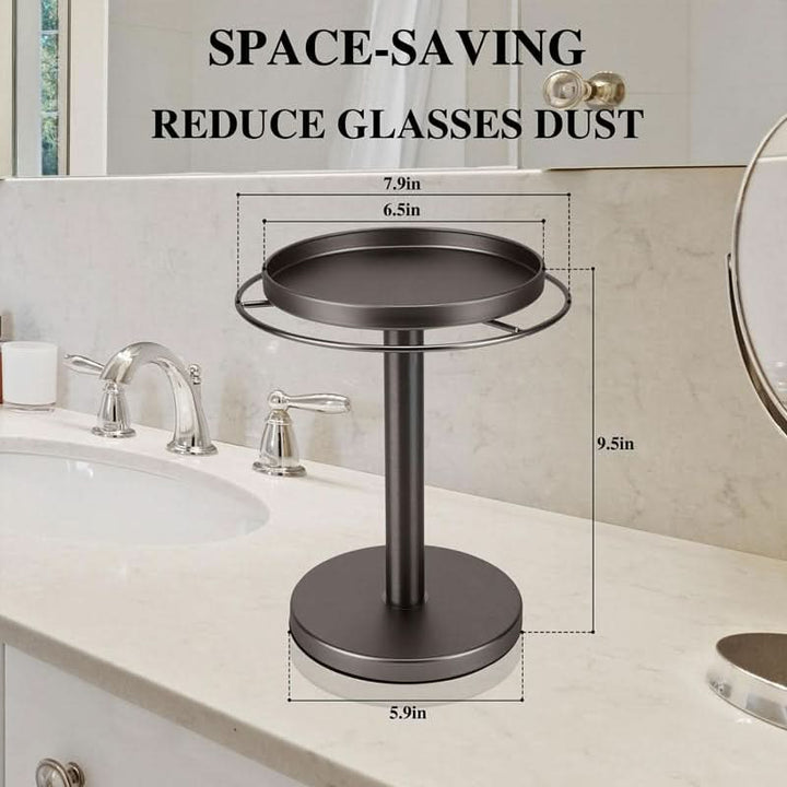 Lisslune | 360° Rotating Glasses Stand for Elegant Storage