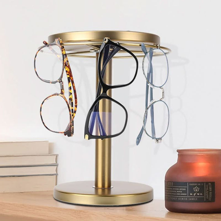 Lisslune | 360° Rotating Glasses Stand for Elegant Storage
