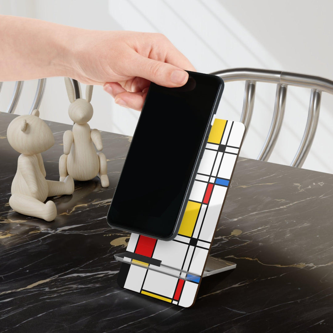 Lisslune | Geometric Elegance Mobile Stand - Artistic Design