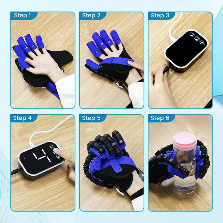 Lisslune | Rehabilitation Robot Glove | Adjustable Speed, Ergonomic Design & Ideal for Post-Stroke Recovery and Motor Skill Enhancement
