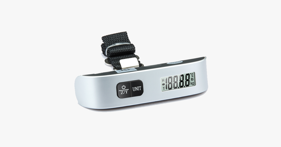 Lisslune | Handheld Digital Luggage Scale - Temperature Sensor & LCD Display - Portable Size