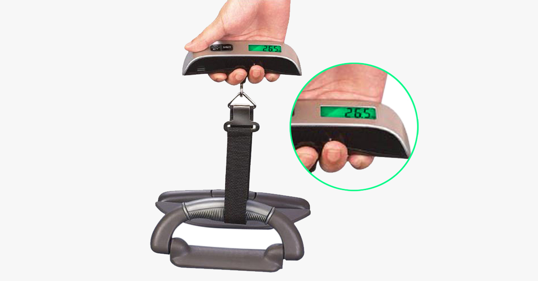 Lisslune | Handheld Digital Luggage Scale - Temperature Sensor & LCD Display - Portable Size