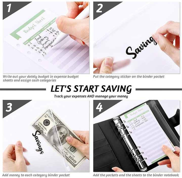 Lisslune | Budget Binder Book With Cash Envelopes