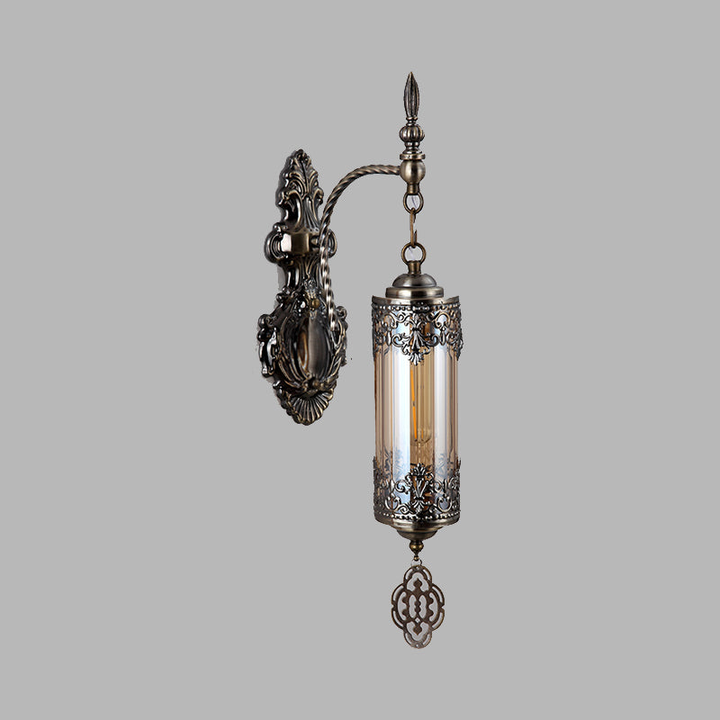Skørter | Cylinder Restaurant Wall Sconce Light Turkish Metal 1/2 Lights Bronze Wall Lighting Fixture