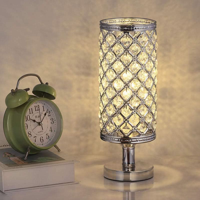 Lisslune | Modern Crystal USB Table Lamp – Gold or Silver