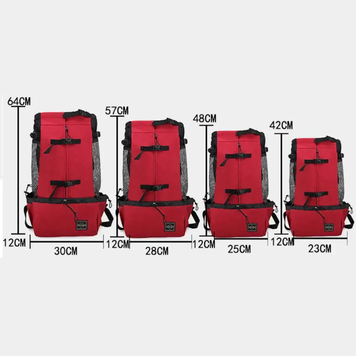 Lisslune | Dog Backpack – Comfortable Carrying Bag for Medium Dogs with Safety Strap and Storage Pockets