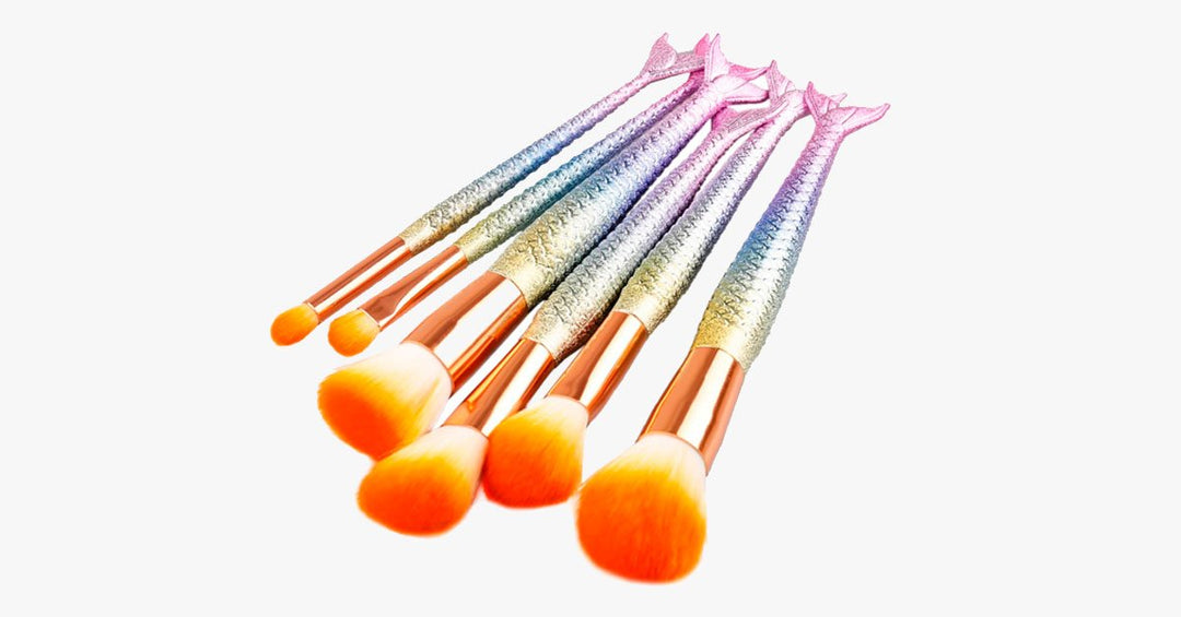 Lisslune | Mermaid Dream Glam Brush Set - Perfect your makeup in a glamorous way