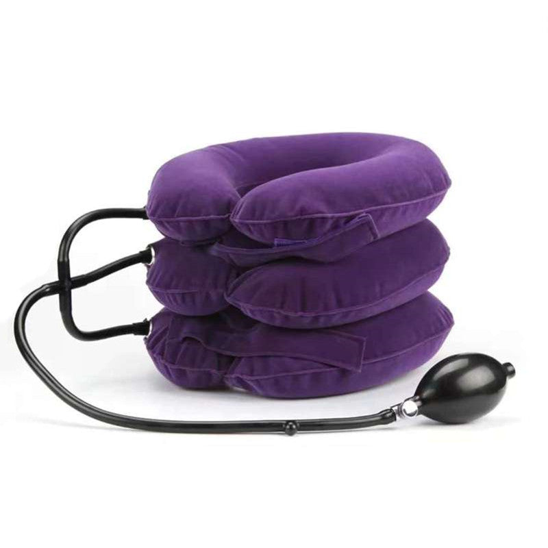 Lisslune | Inflatable Portable Travel Neck Pillow, with 360¬∞ Head and Chin Support, for Travel, Nap & More