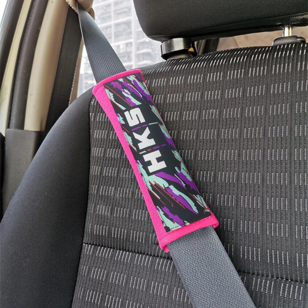 Lisslune | Universal Cotton Car Seat Belt Padding Set - Comfort & Style for All Vehicles