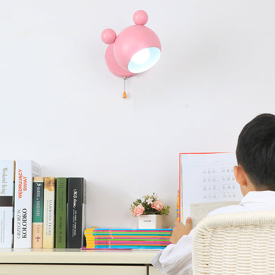 Skørter | Modern Style Circle Wall Lamp Metal 1 Light Wall Sconces Lighting for Bedroom