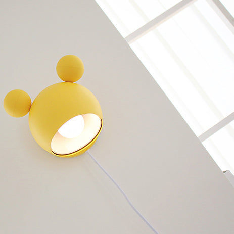 Skørter | Modern Style Circle Wall Lamp Metal 1 Light Wall Sconces Lighting for Bedroom