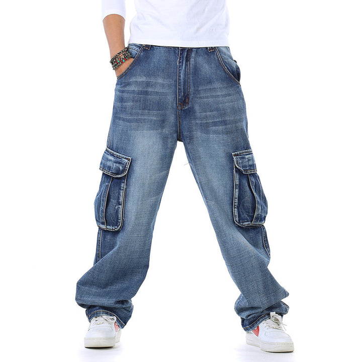 Men's Oversized Cargo Jeans Lisslune
