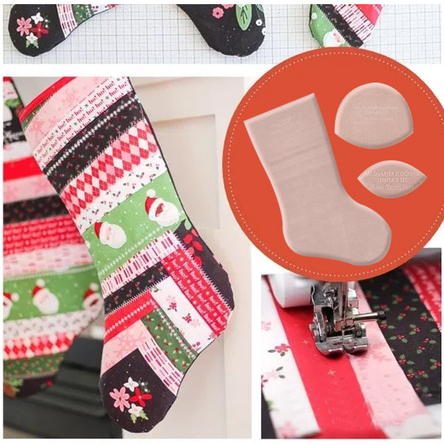 Lisslune | Handmade Christmas Stocking Template Set - (With Instructions)