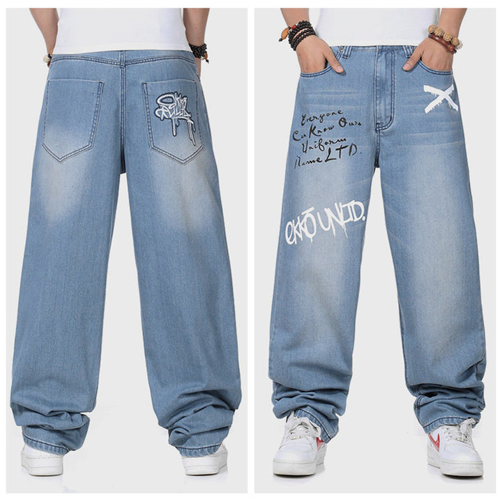 Men's loose jeans Lisslune