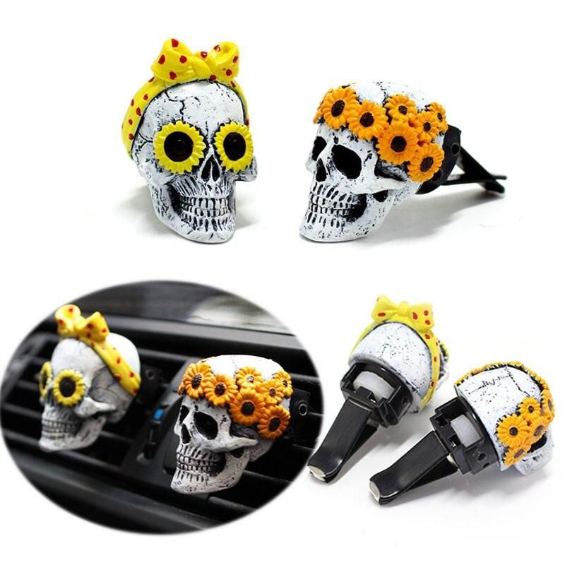 Lisslune | Creative Car Air Purifier Resin Skull For Car Air Conditioning