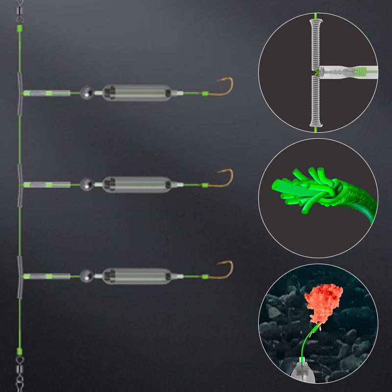 Lisslune | 3 hooks Anti-drift bottom fishing rig