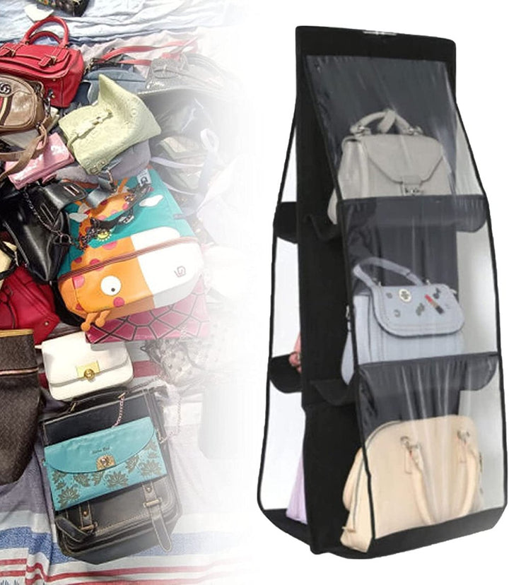 Lisslune | Hanging Handbag Organizer – Double-sided Design with 6 Compartments