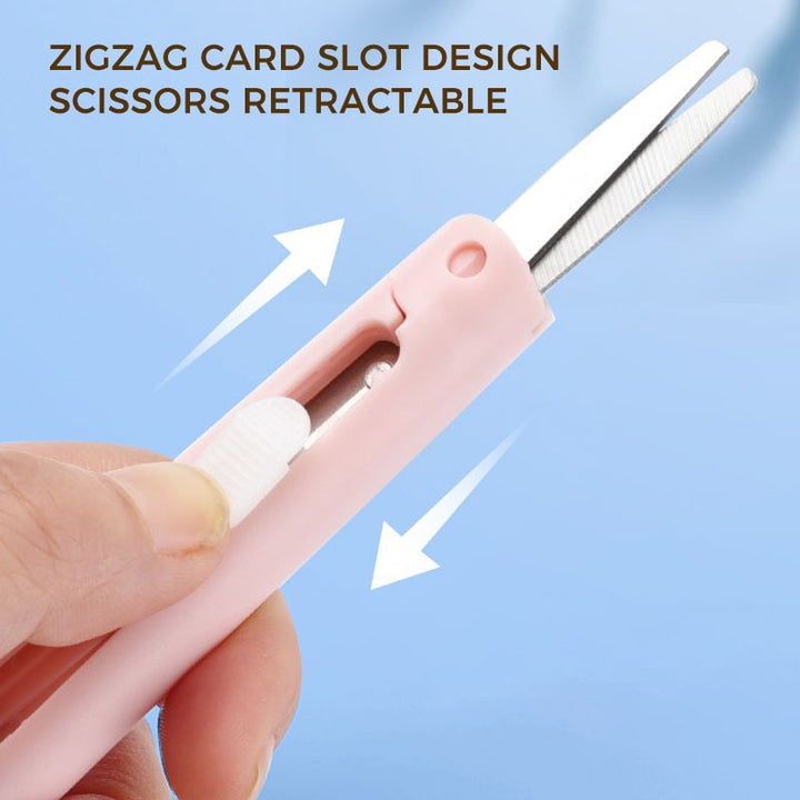 Lisslune | Mini Folding Pen Scissors Graving Knife for Kids