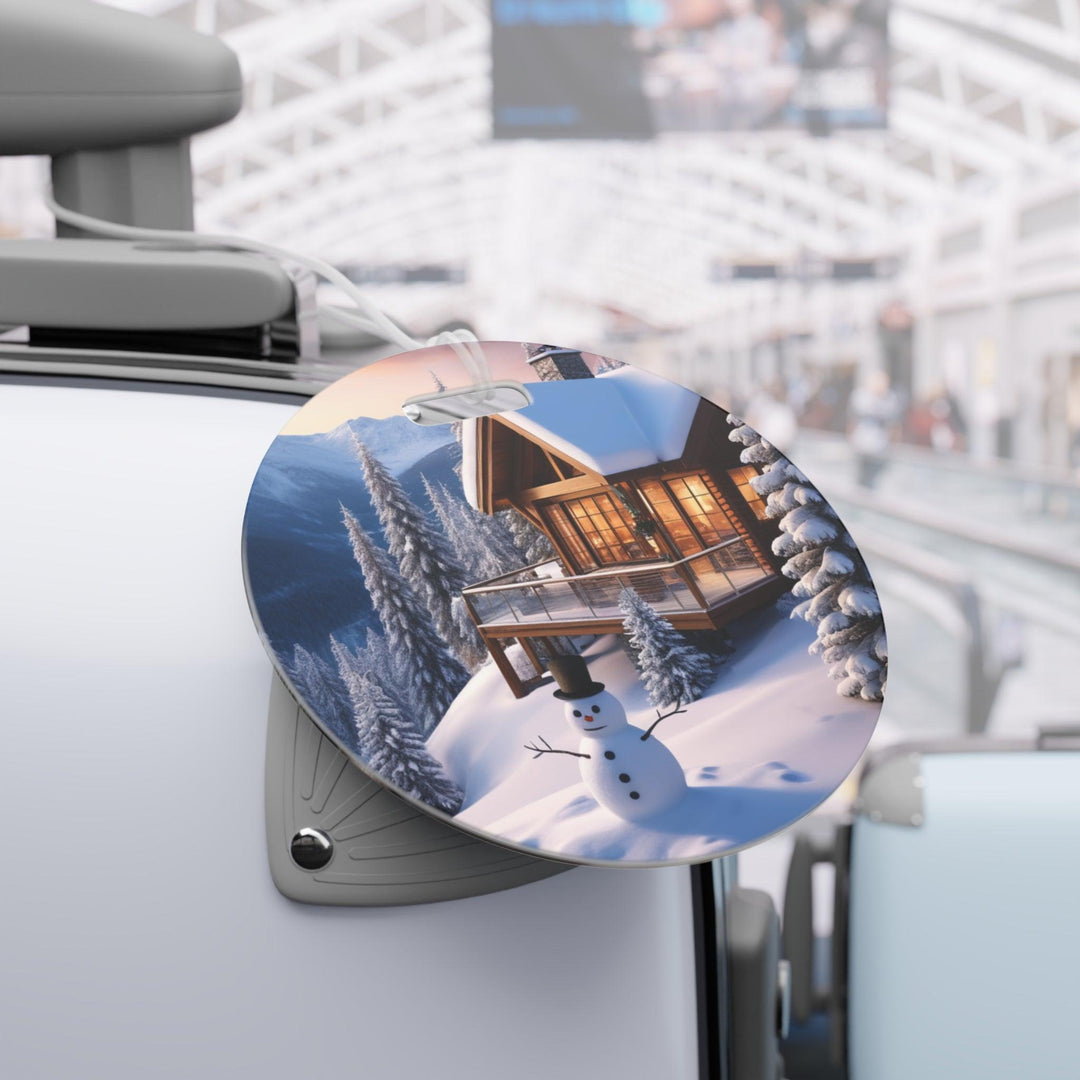 Lisslune | Festive Puppy Travel Tag for Vacation Adventurers