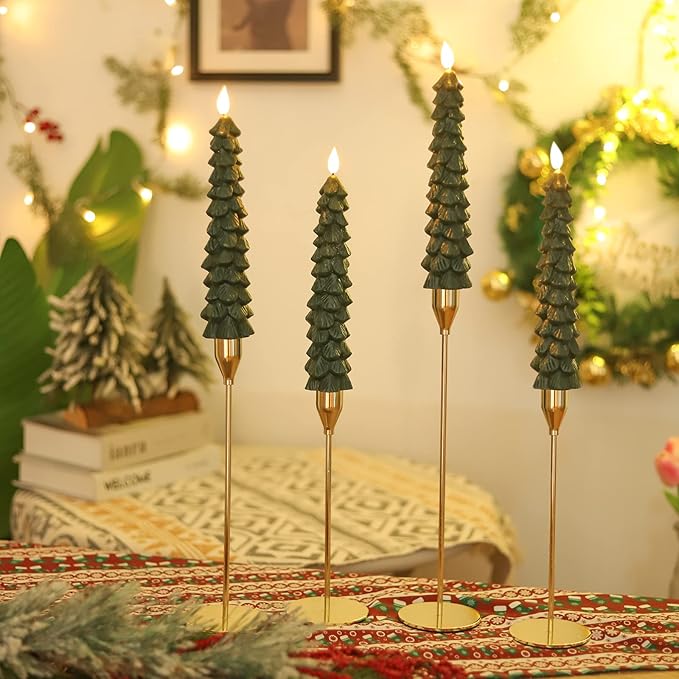 Lisslune | Flameless LED Candles with Remote Control – Realistic 3D Flickering Model LumaGlow