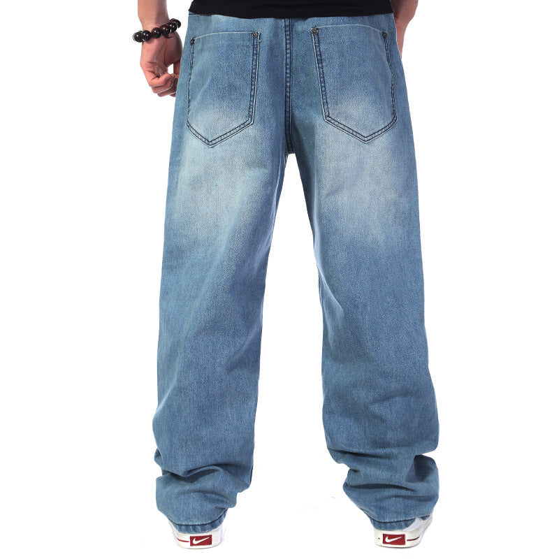 Men's loose cargo jeans in casual style Lisslune