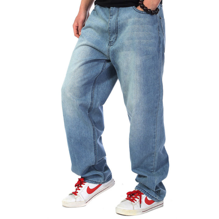 Men's loose cargo jeans in casual style Lisslune