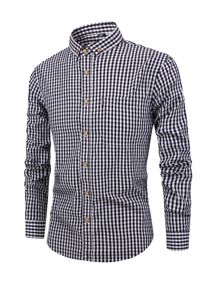 Lisslune | Men's Fashion Checkered Shirt – Stylish & Versatile