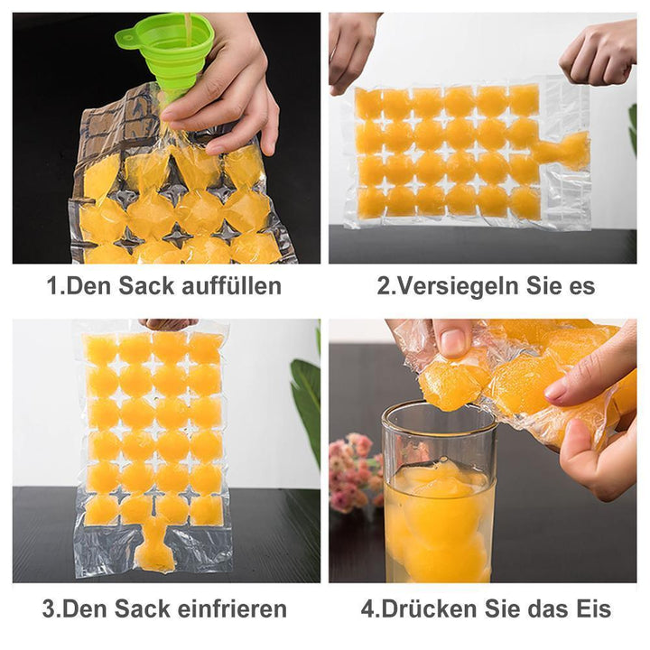 Lisslune | Self-sealing Ice Cube Mold Bag