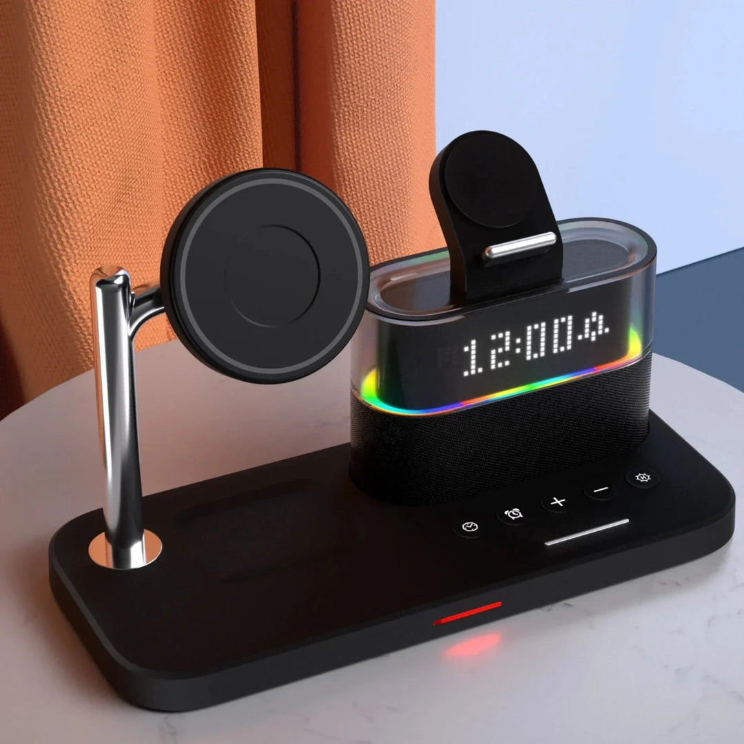 Lisslune | Magnetic wireless charging clock, sleek charging, time measurement, and comfort in one