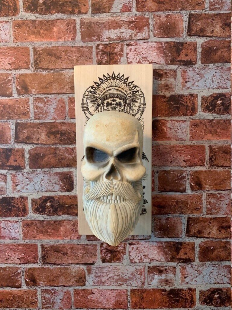 Lisslune | Bearded Skull – Eagle Skull & Cross
