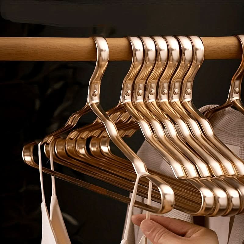 Lisslune | Premium Brass Clothes Hangers for Elegant Wardrobe
