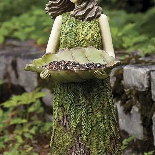 Lisslune | Funny Angel Girl Bird Feeder Ornament: Enrich Your Garden Sanctuary