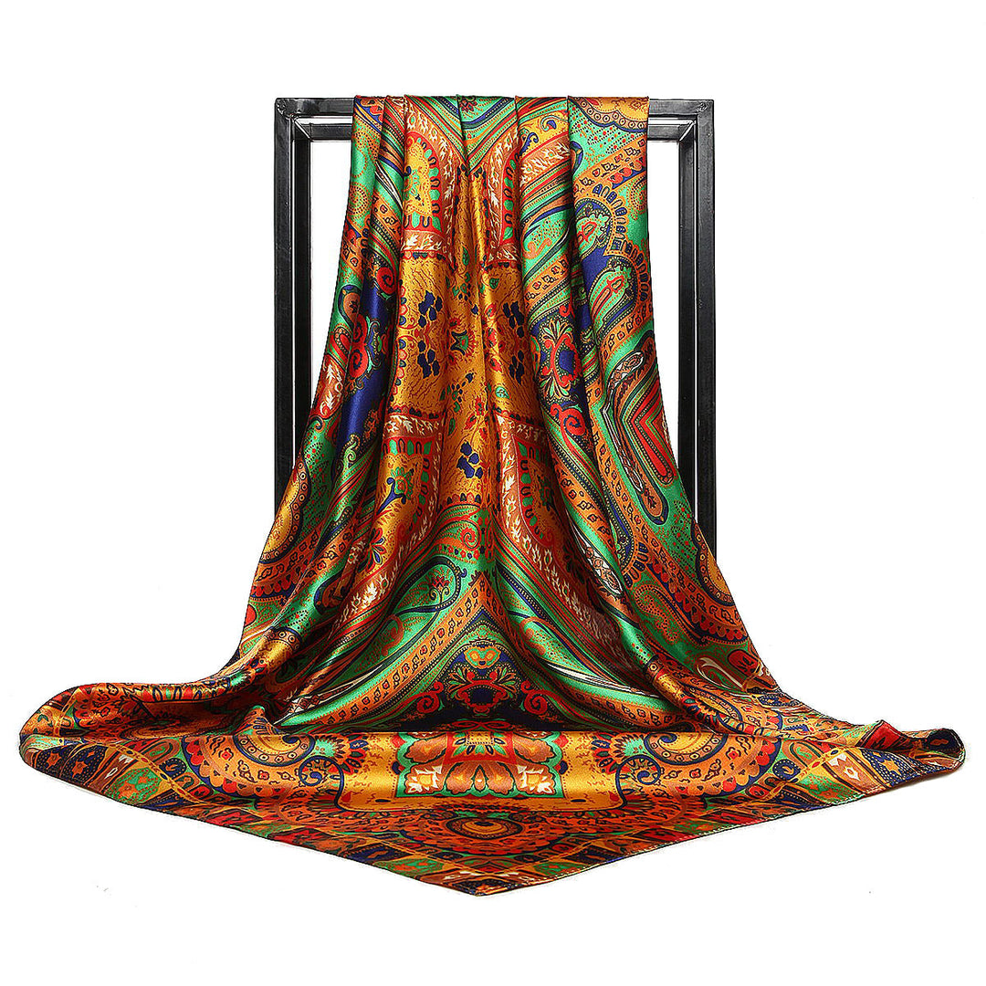 Lisslune | Large square scarf Simulation silk scarf All-match scarf Scarf