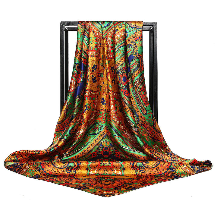 Lisslune | Large square scarf Simulation silk scarf All-match scarf Scarf